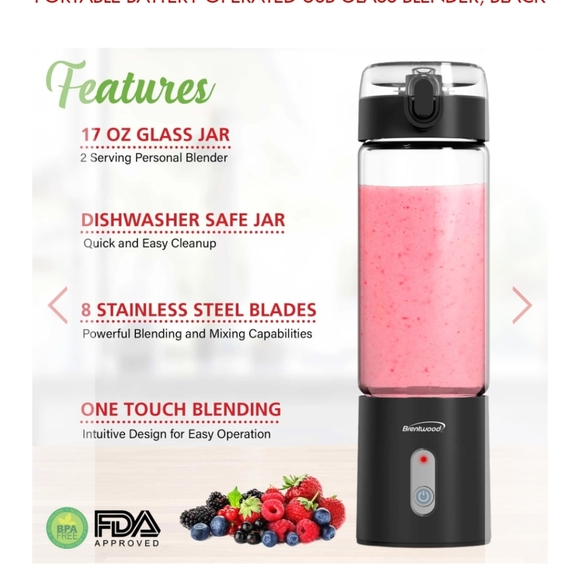 Brentwood Portable Blender - Picture 2 of 4
